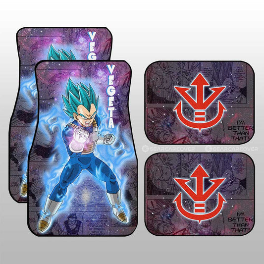 Dragon Ball Car Mats Vegeta Blue Car Floor Mats Galaxy Style Car Floor Mats