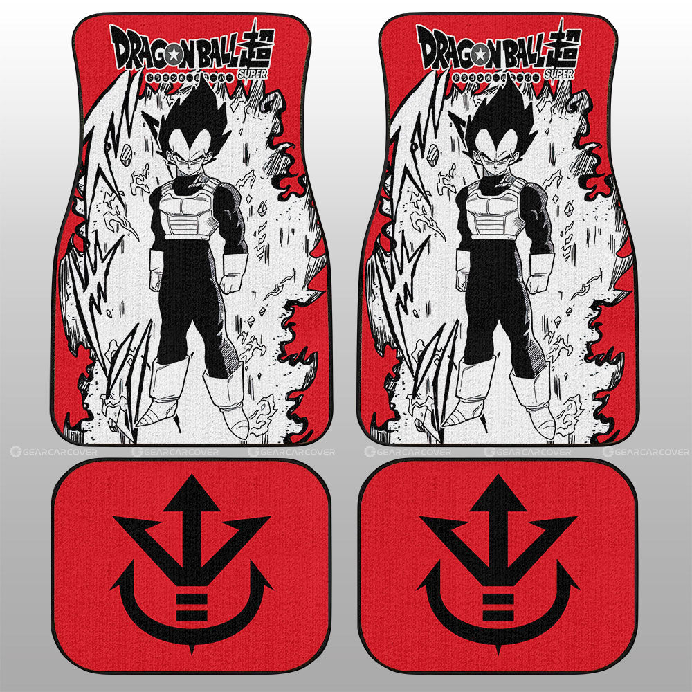 Dragon Ball Car Mats Vegeta Car Floor Mats Car Manga Style For Fans Car Floor Mats