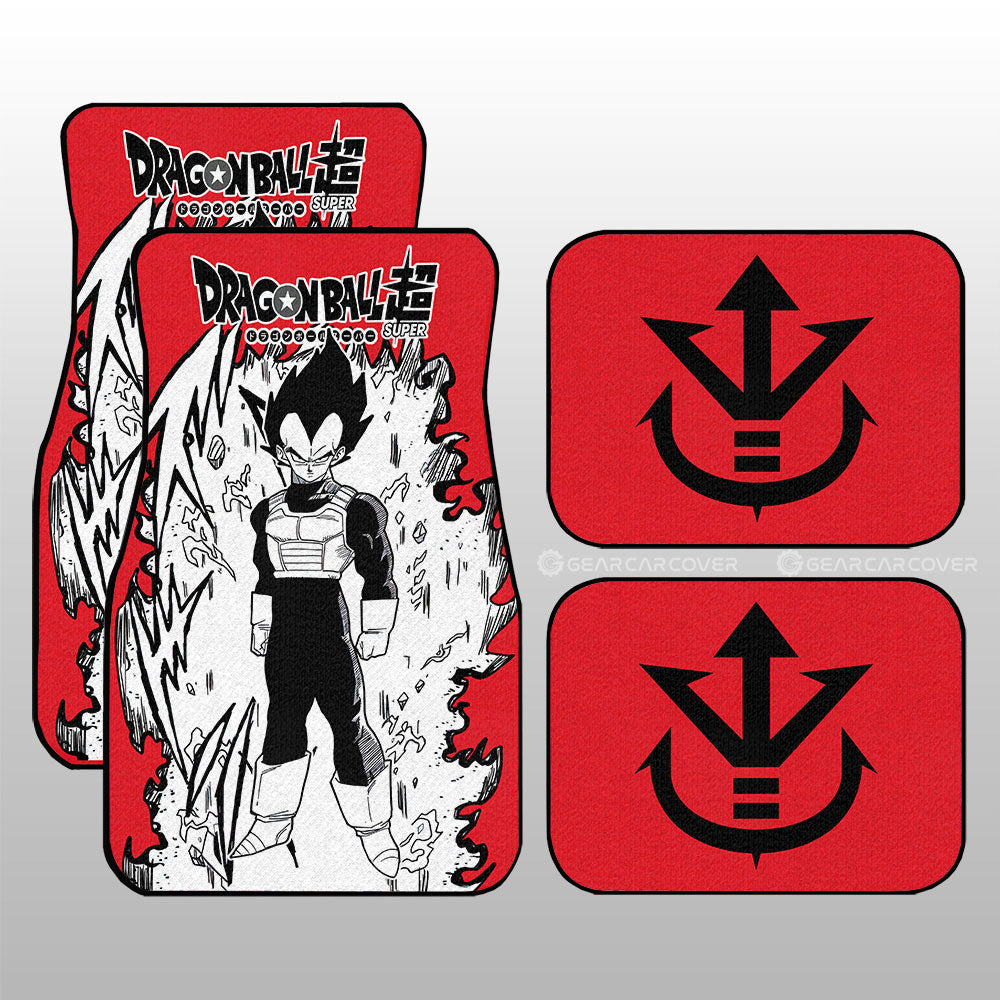 Dragon Ball Car Mats Vegeta Car Floor Mats Car Manga Style For Fans Car Floor Mats