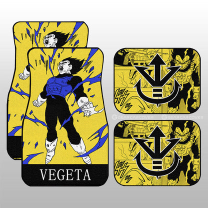 Dragon Ball Car Mats Vegeta Car Floor Mats Manga Color Style Car Floor Mats