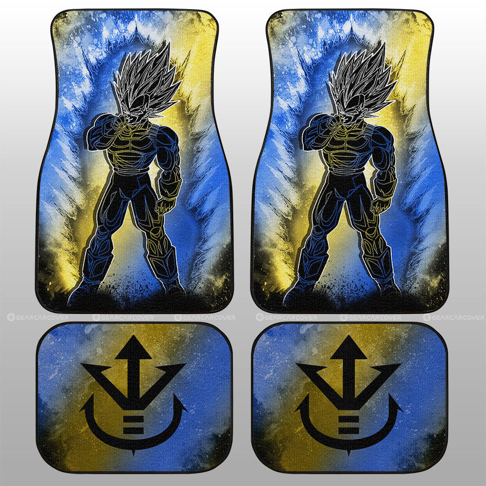 Dragon Ball Car Mats Vegeta SSJ Car Floor Mats Anime Car Floor Mats