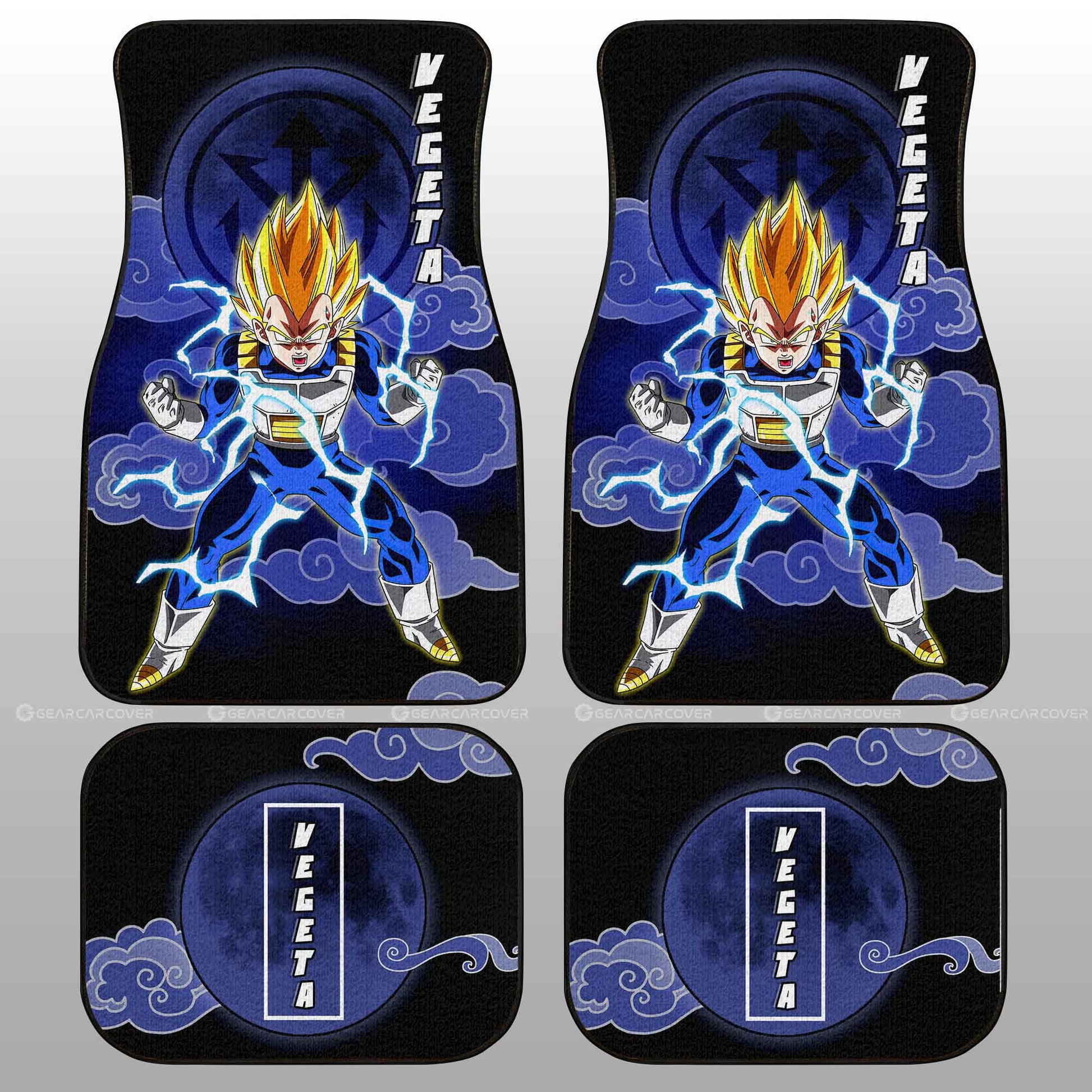 Dragon Ball Car Mats Vegeta SSJ Car Floor Mats Anime Dragon Ball Car Floor Mats