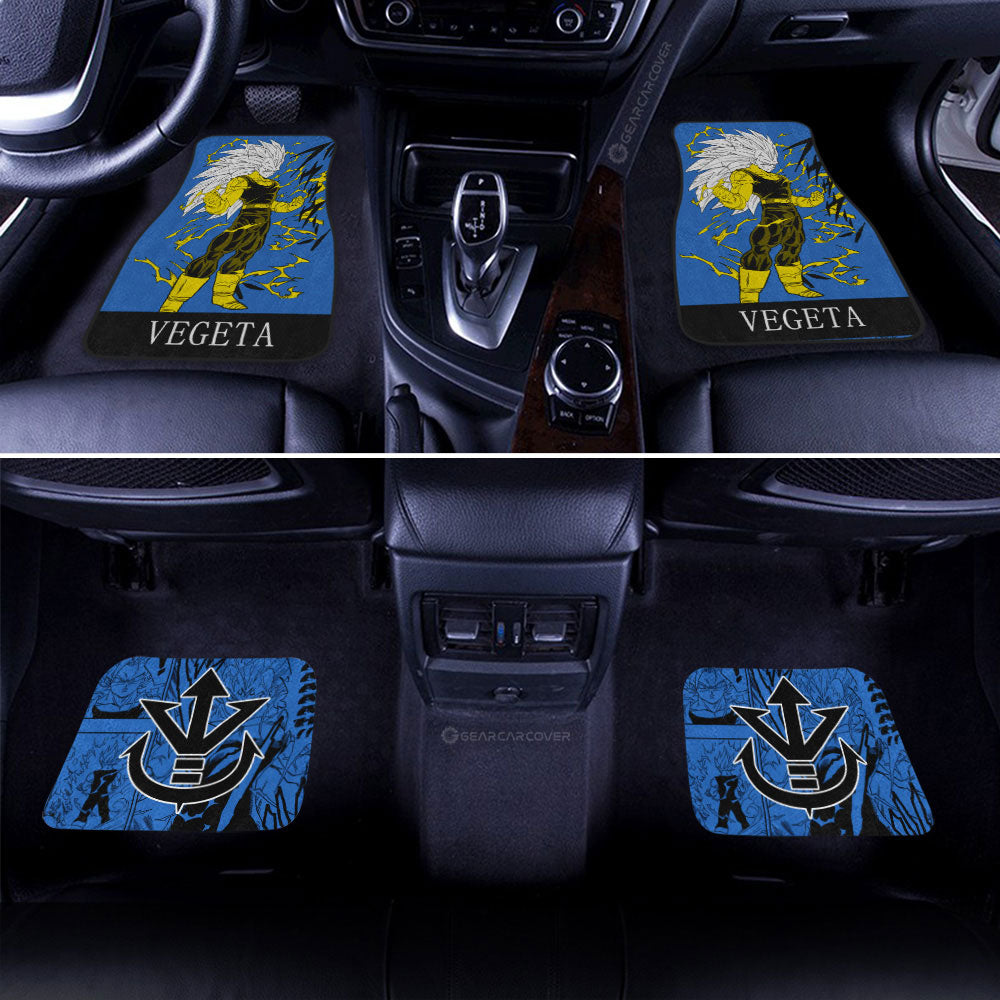 Dragon Ball Car Mats Vegeta SSJ Car Floor Mats Dragon Ball Anime Manga Color Style Car Floor Mats