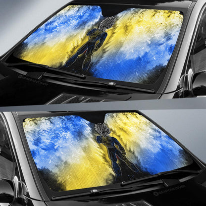 Vegeta SSJ Car Sunshade Custom Anime Car Accessories