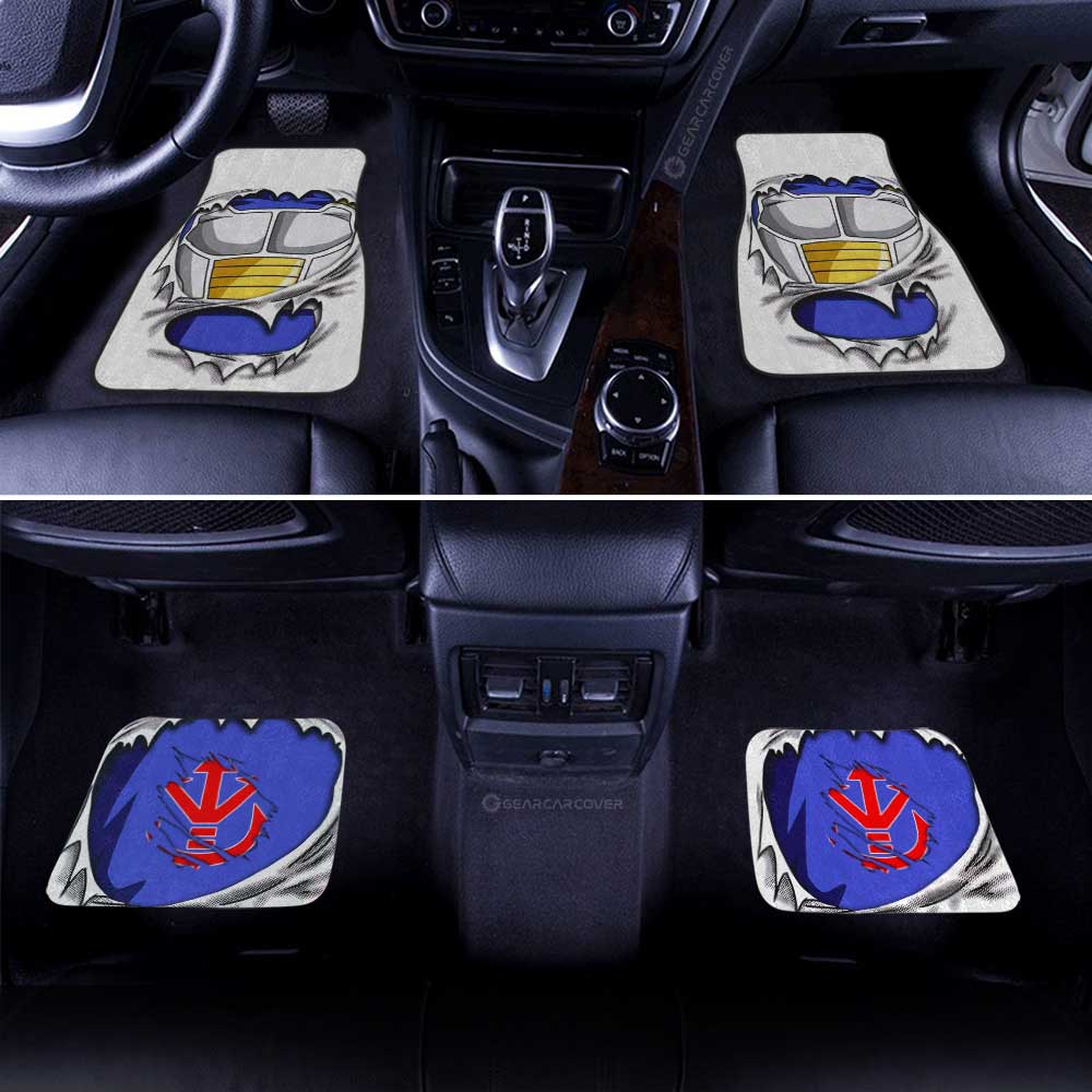 Dragon Ball Car Mats Vegeta Uniform Car Floor Mats Demon Slayer Car Floor Mats