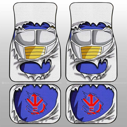 Dragon Ball Car Mats Vegeta Uniform Car Floor Mats Demon Slayer Car Floor Mats