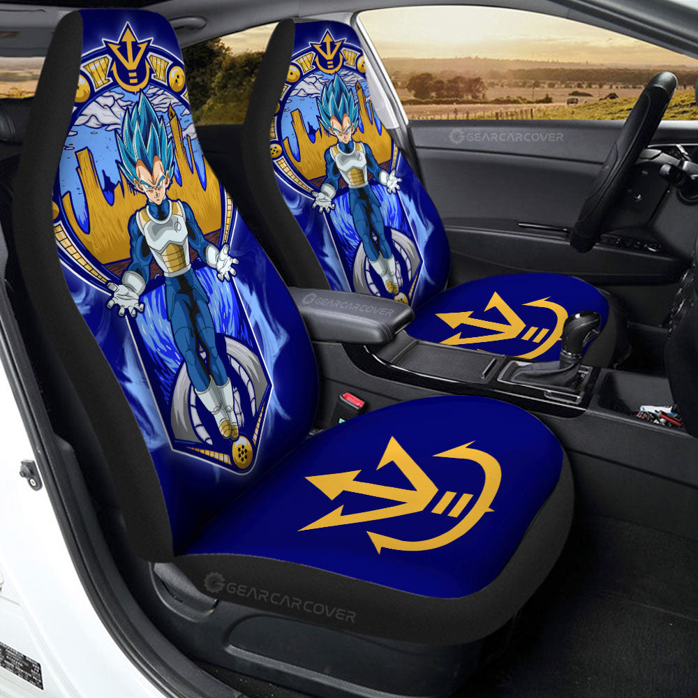 Dragon Ball Car Seat Covers Vegeta Mountain View Dragon Ball Pattern Seat Covers Blue Orange