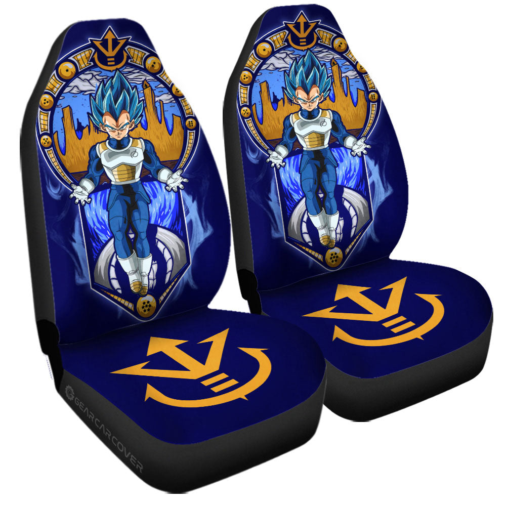 Dragon Ball Car Seat Covers Vegeta Mountain View Dragon Ball Pattern Seat Covers Blue Orange