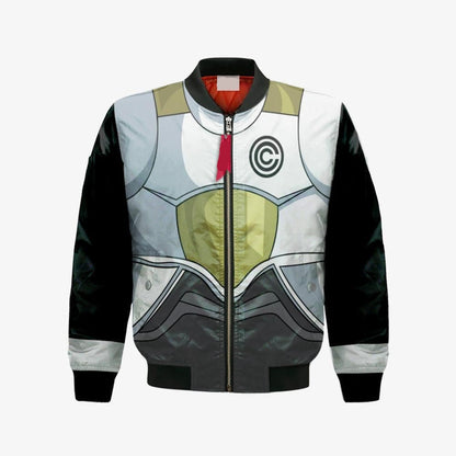 Dragon Ball Bomber Jacket Vegeta Battle Armor Costume Bomber Black White Unisex