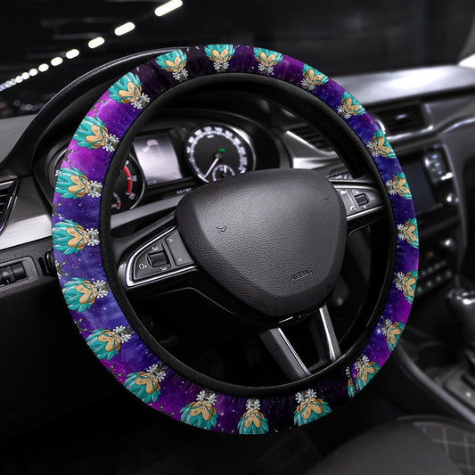 Dragon Ball Steering Wheel Cover Chibi Vegeta Dragon Ball Galaxy Driving Wheel Cover Purple