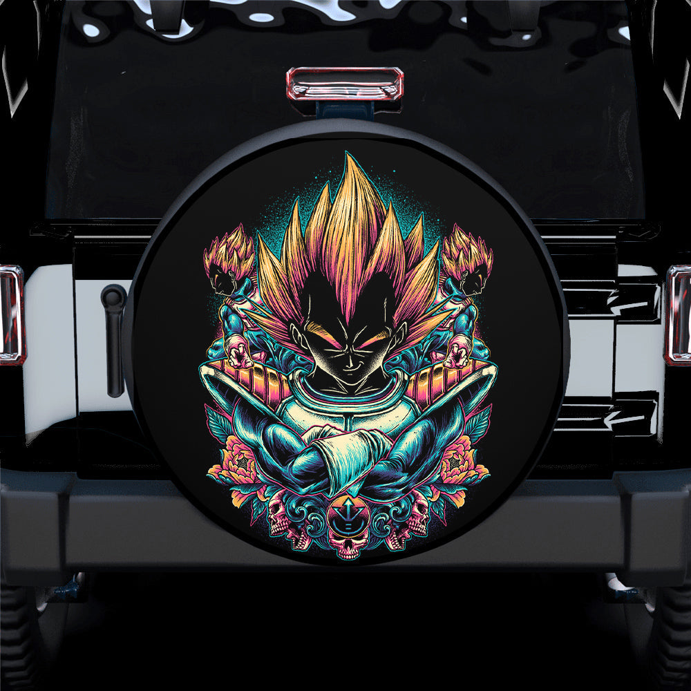 Dragon Ball Spare Tire Cover Dragon Ball Vegeta Art Graphic Tire Covers Black Blue