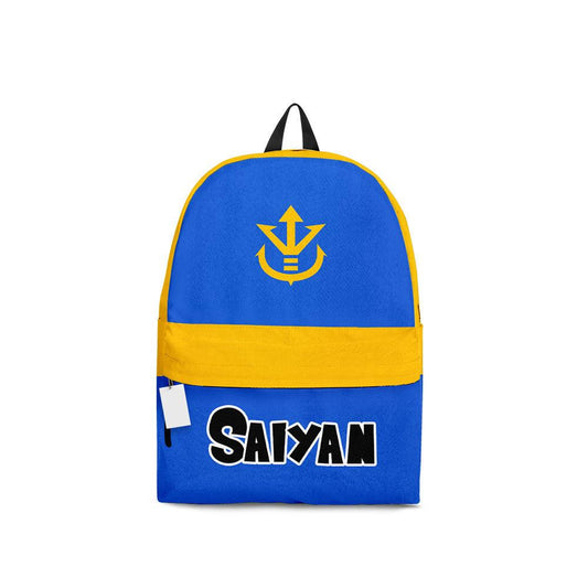 Dragon Ball Backpack Vegeta Character Symbol Saiyan Backpacks Blue Yellow