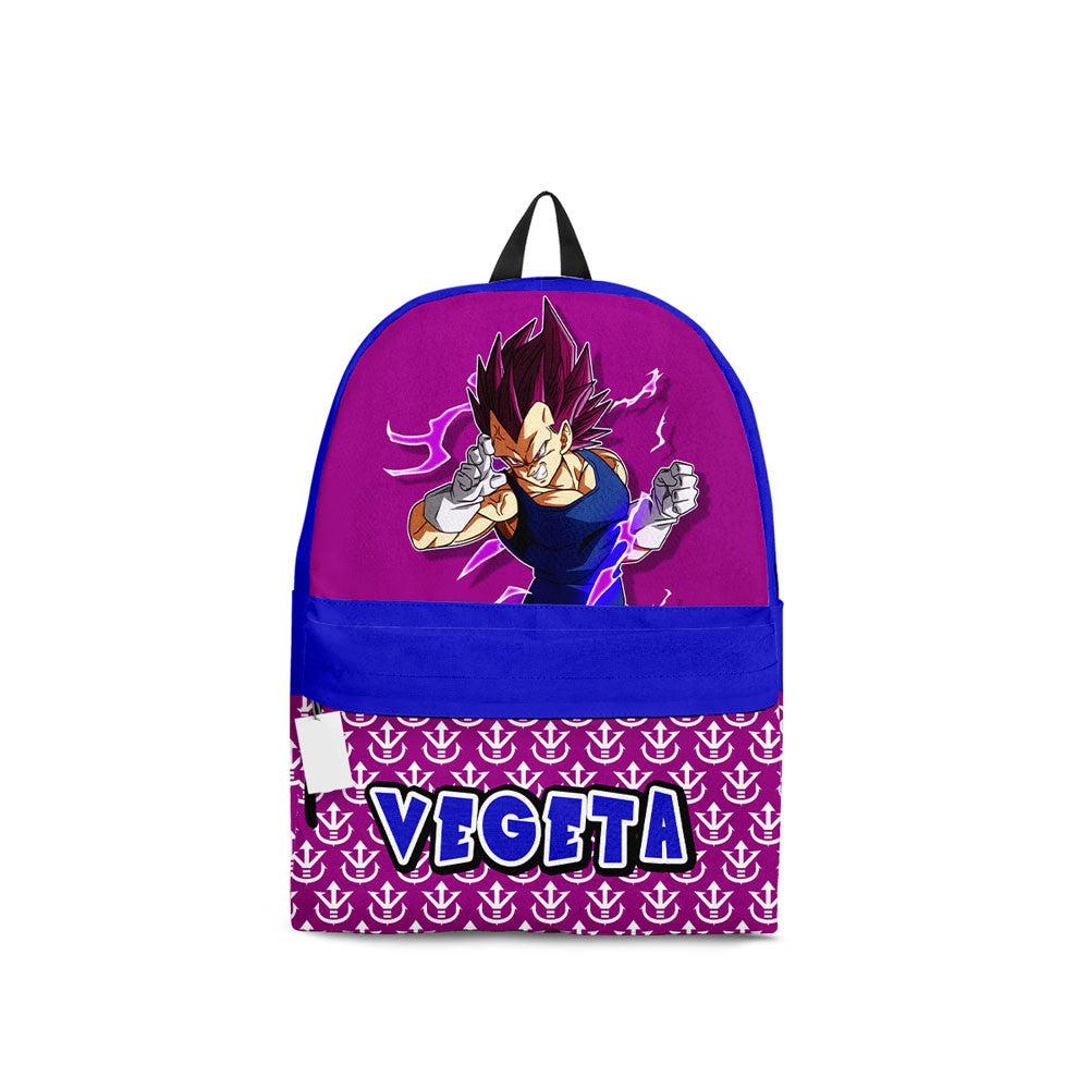 Dragon Ball Backpack Vegeta Ultra Ego Graphic Symbol Pattern Backpacks Purple Blue