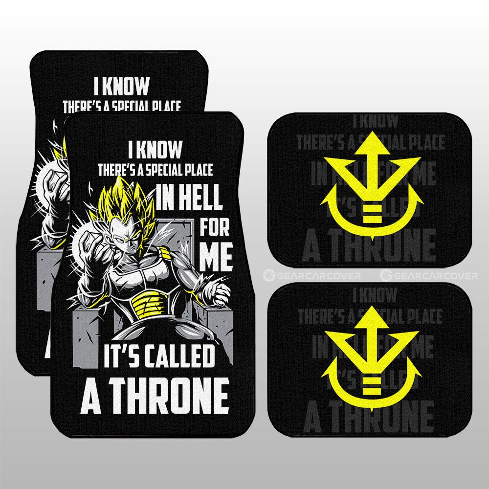 Dragon Ball Car Mats Vegeta's Throne Essential Car Floor Mats Gift For Dragon Ball Anime Fans Car Floor Mats