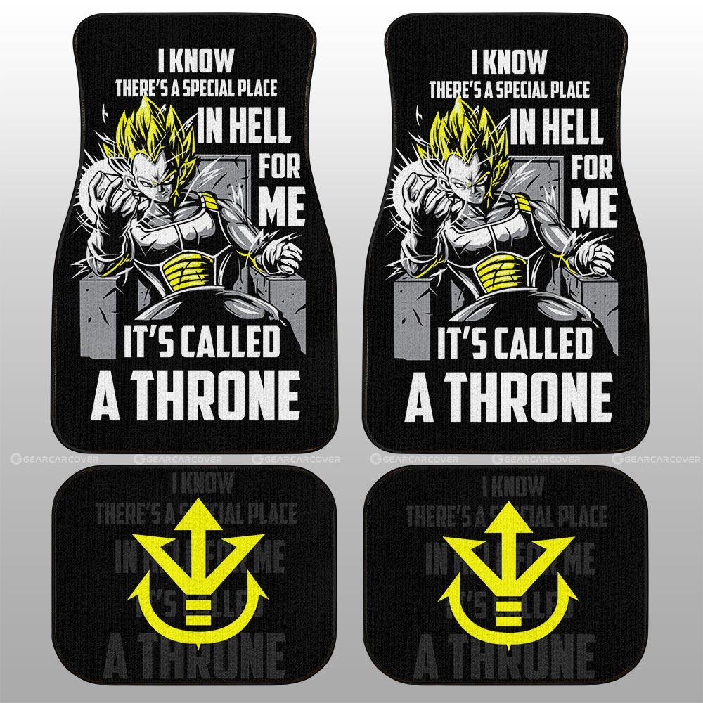 Dragon Ball Car Mats Vegeta's Throne Essential Car Floor Mats Gift For Fans Car Floor Mats