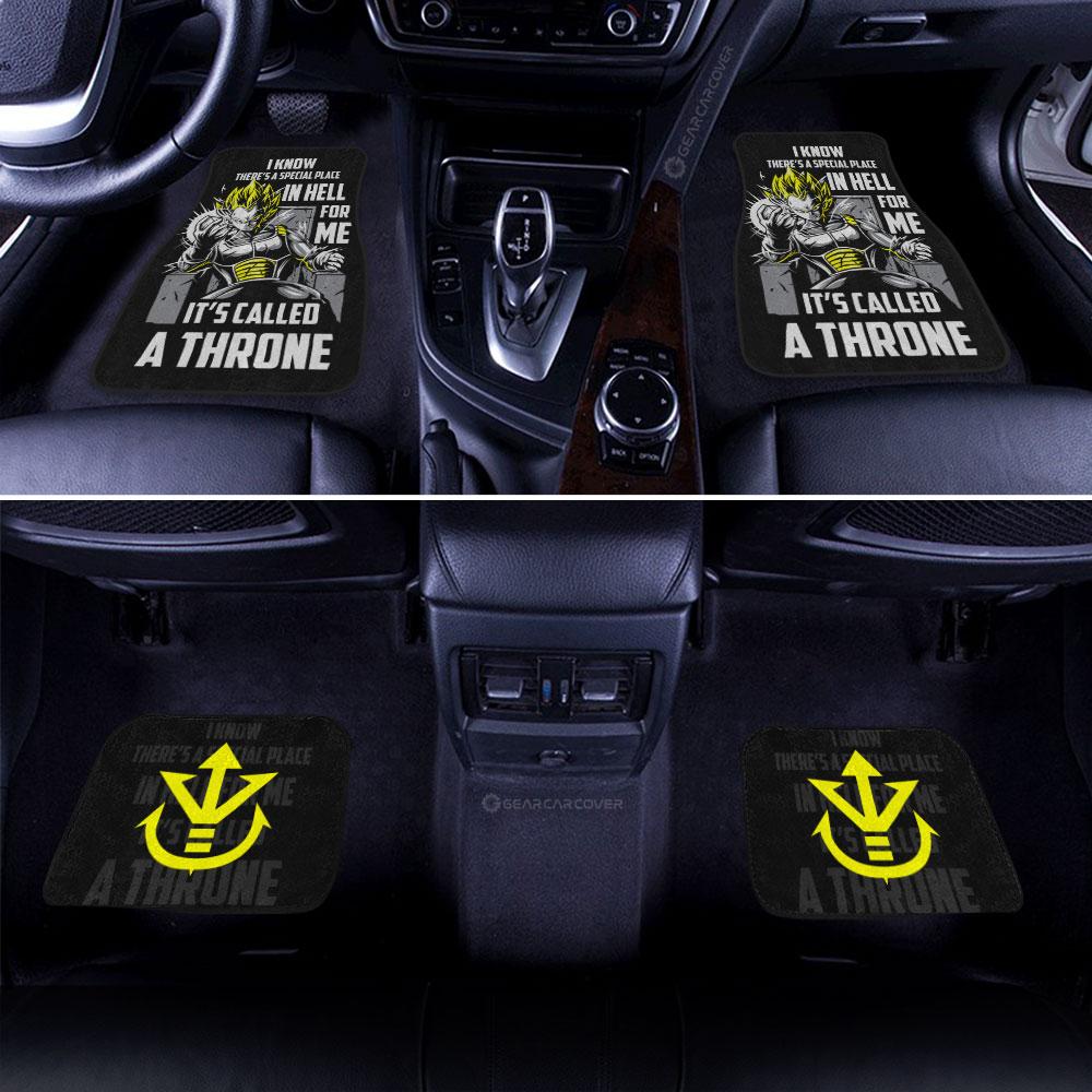 Dragon Ball Car Mats Vegeta's Throne Essential Car Floor Mats Gift For Fans Car Floor Mats