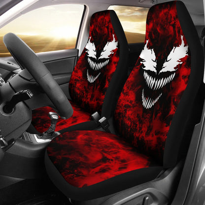 Venom Car Seat Covers Venom Carnage Monster Graphic Seat Covers Red