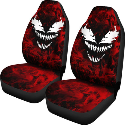 Venom Car Seat Covers Venom Carnage Monster Graphic Seat Covers Red