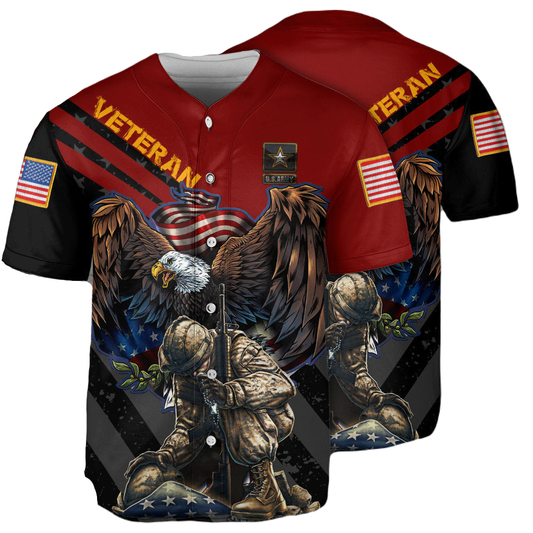 Veteran Baseball Jersey Never Forget Memory Veteran Army Jersey Shirt Colorful Unisex Adult New Release