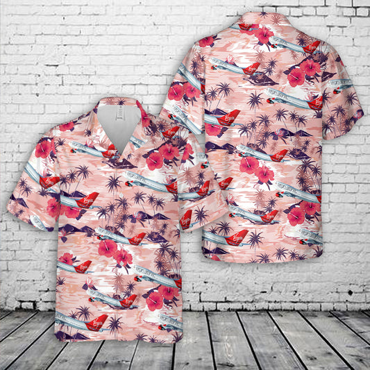 Virgin Atlantic Boeing 747 Hawaiian Shirt
