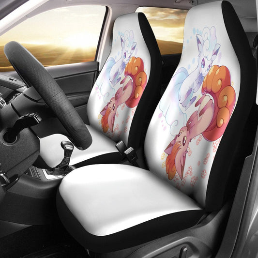 PKM Car Seat Covers PKM Evolution From Eeevee Seat Covers White Orange