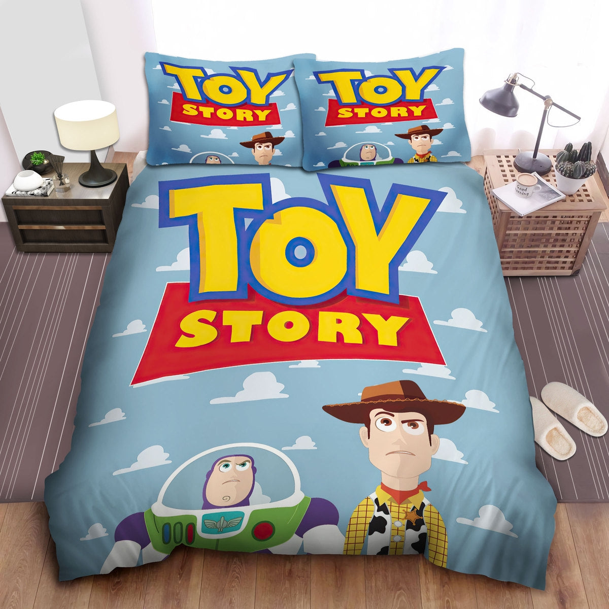 Toy Story Bedding Set DN Toy Story Woody Buzz Lightyear Poster Duvet Covers Colorful Unique Gift