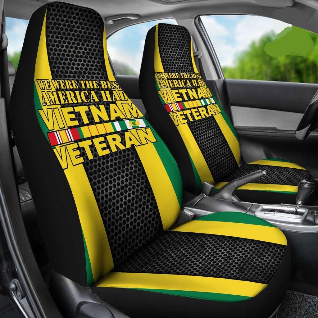 Veteran Car Seat Covers We Were The Best American Had Vietnam Veteran Seat Covers Black Yellow