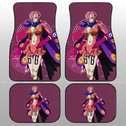One Piece Car Mats One Piece Vinsmoke Reiju 66 Graphic Car Floor Mats Pink
