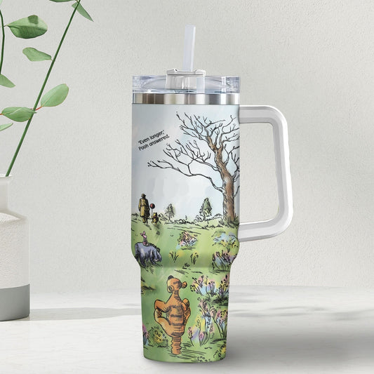 WTP 40 Oz Tumbler Vintage Pooh Story Even Longer Tumbler 40 Oz Colorful