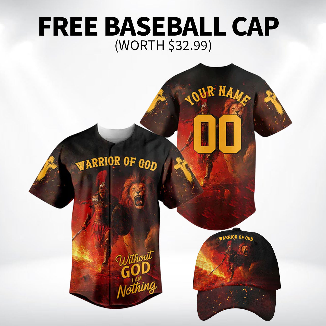 Without God I Am Nothing Baseball Jersey Bundle