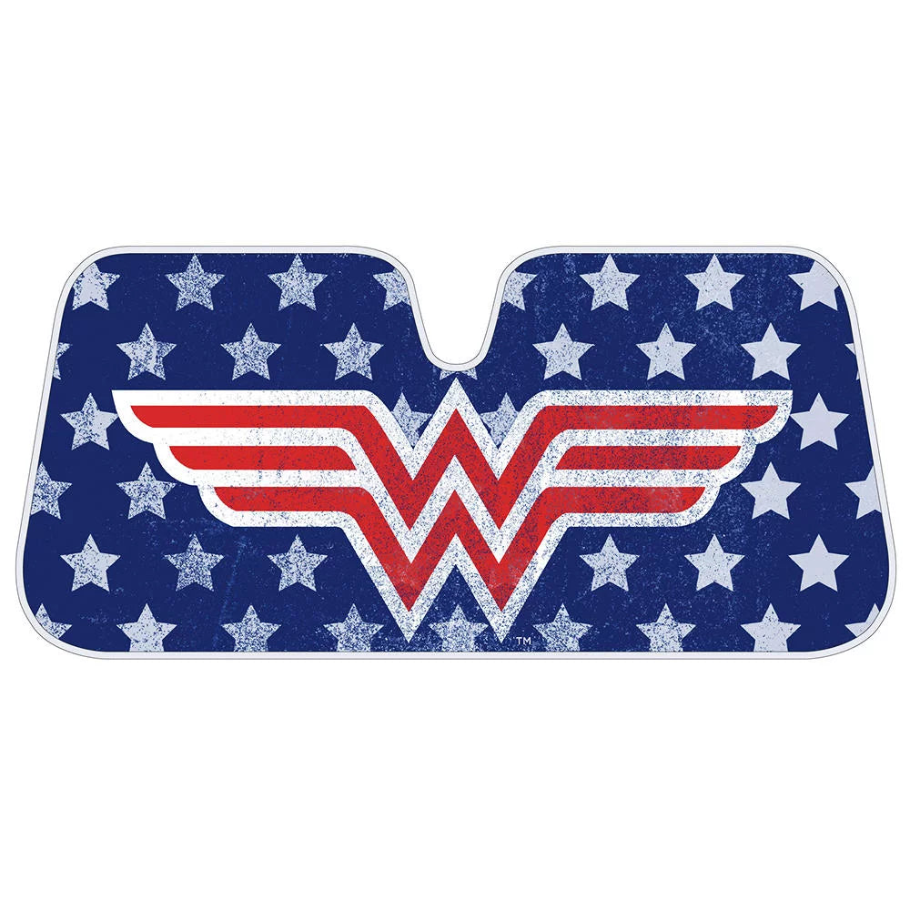 Wonder Woman Car Sun Shade Classic Wonder Woman Symbol Winshield Sun Shade Blue