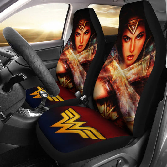 Wonder Woman Car Seat Covers Wonder Woman Graphic And Symbol Seat Covers Colorful