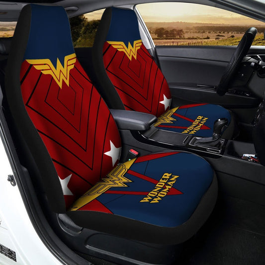 Wonder Woman Car Seat Covers Wonder Woman New Suit Graphic Seat Covers Red Blue