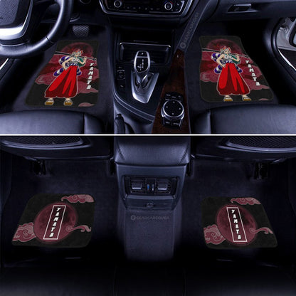 One Piece Car Mats Yamato Graphic Cloud And Moon Pattern Car Floor Mats Black Red