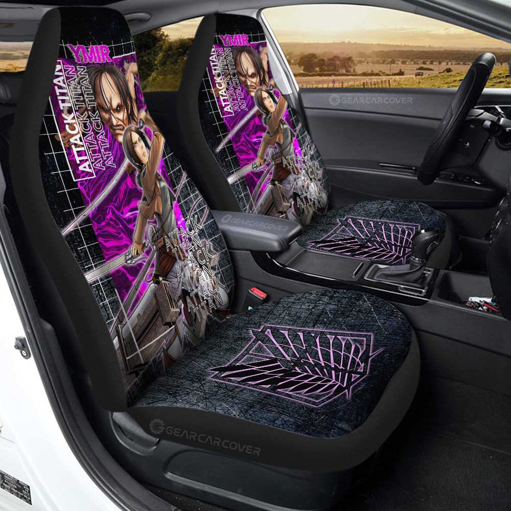 Attack On Titan Car Seat Covers Ymir Character And Titan Seat Covers Black Pink