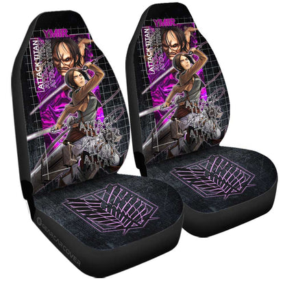 Attack On Titan Car Seat Covers Ymir Character And Titan Seat Covers Black Pink