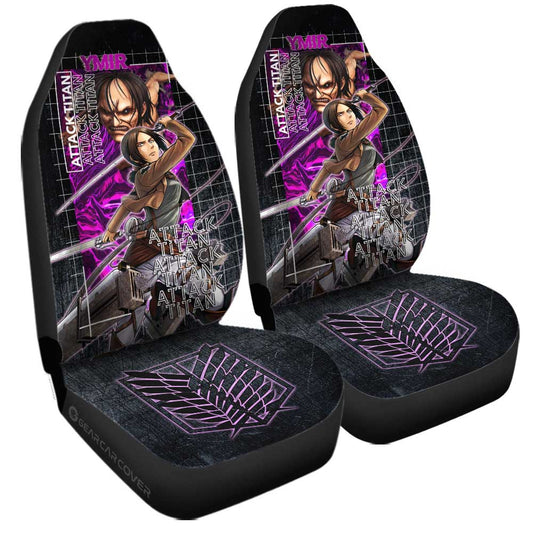 Attack On Titan Car Seat Covers Ymir Character And Titan Seat Covers Black Pink