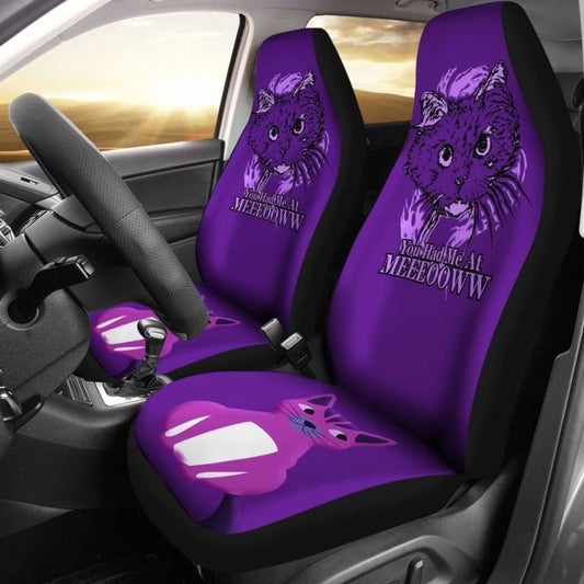 Cat Car Seat Covers You Had Me At Meoww Seat Covers Purple