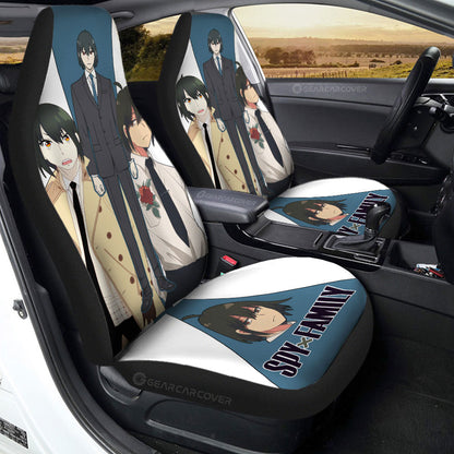 Spy X Family Car Seat Covers Yuri Briar Graphic Spy X Family Seat Covers Colorful