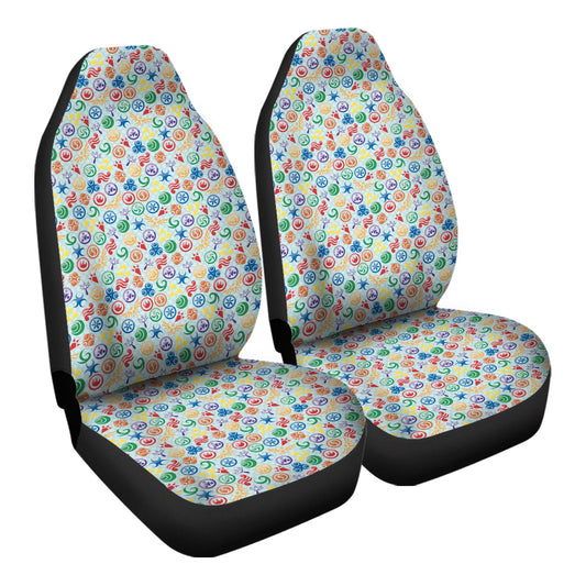 The Legend Of Zelda Car Seat Covers The Legend Of Zelda Elements Pattern Seat Covers Colorful