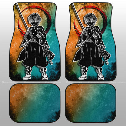 Demon Slayer Car Mats Zenitsu Agatsuma Car Floor Mats Demon Slayer Car Floor Mats