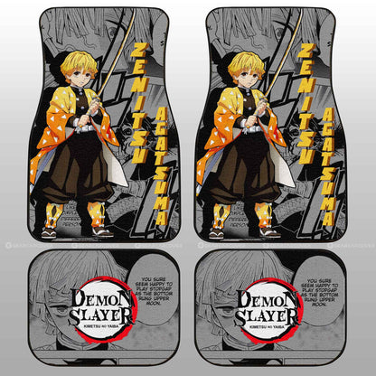 Demon Slayer Car Mats Zenitsu Agatsuma Car Floor Mats Mix Mangas Floor Mats