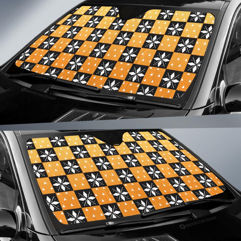 Zenitsu Agatsuma Car Sunshade Custom Anime Car Accessories