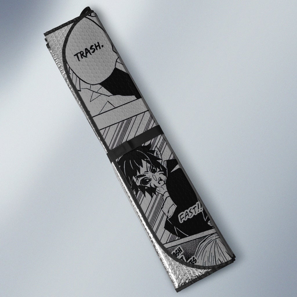 Zenitsu Agatsuma Car Sunshade Custom Mix Mangas