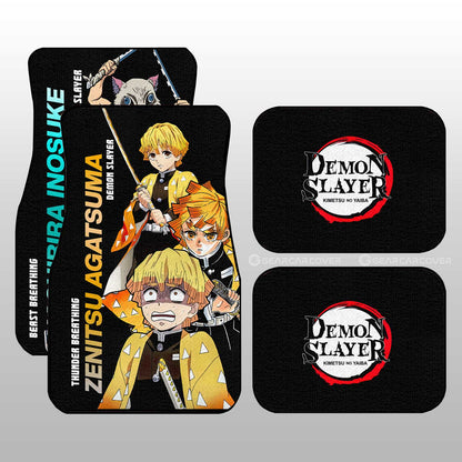 Demon Slayer Car Mats Zenitsu And Inosuke Car Floor Mats Demon Slayer Car Floor Mats