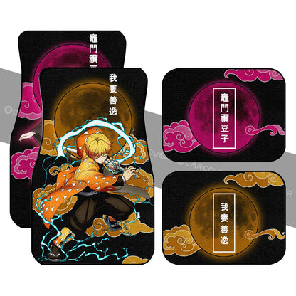 Demon Slayer Car Mats Zenitsu And Nezuko Car Floor Mats Anime Demon Slayer Car Floor Mats