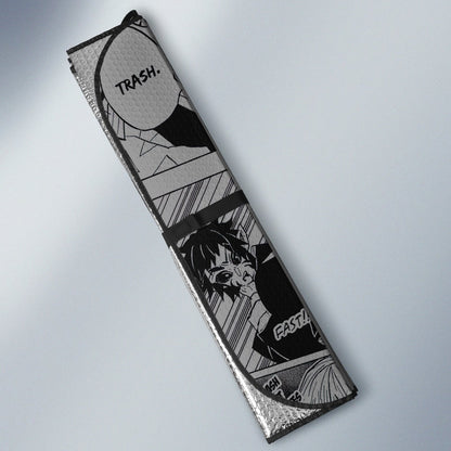 Zenitsu And Nezuko Car Sunshade Custom Mix Mangas