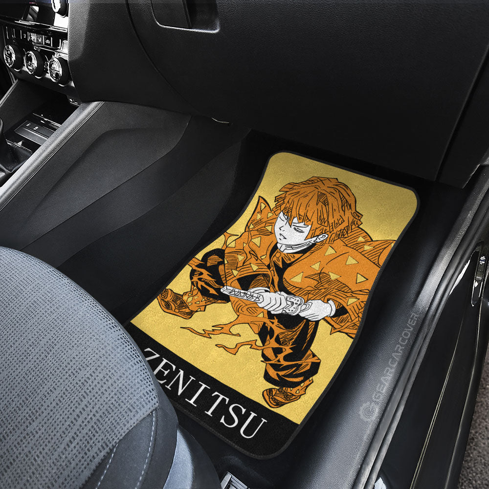 Demon Slayer Car Mats Zenitsu Car Floor Mats Demon Slayer Car Floor Mats