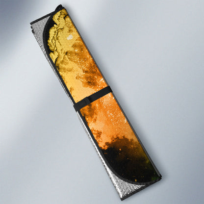 Zenitsu Nezuko Car Sunshade Custom Car Accessories