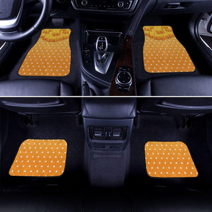 Demon Slayer Car Mats Zenitsu Uniform Car Floor Mats Hairstyle Car Interior Floor Mats